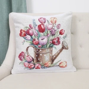 Dvipusė gobeleno pagalvėlė – Tulpių harmonija