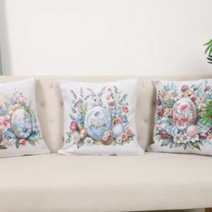 Dvipusis pagalvėles užvalkalas - Velykų margučiai