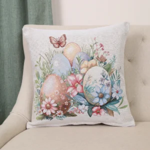 Dvipusis pagalvėles užvalkalas - Velykų margučiai