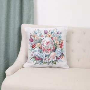 Dvipusis pagalvėles užvalkalas - Pavasario margučiai