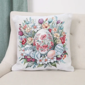 Dvipusis pagalvėles užvalkalas - Pavasario margučiai