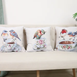 Dvipusė gobeleno pagalvėlė – Pavasario pokalbis