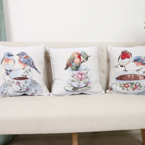 Dvipusė gobeleno pagalvėlė – Pavasario pokalbis