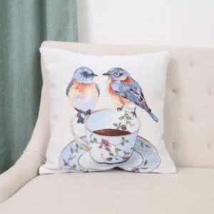 Dvipusė gobeleno pagalvėlė – Pavasario pokalbis