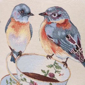 Dvipusė gobeleno pagalvėlė – Pavasario pokalbis