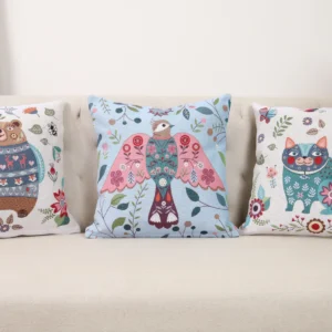 Dvipusė gobeleno pagalvėlė – Miško draugai – Meškutis