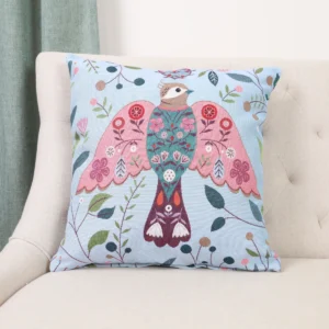 Dvipusė gobeleno pagalvėlė – Miško draugai – Paukštis