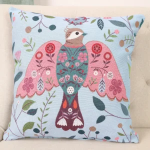 Dvipusė gobeleno pagalvėlė – Miško draugai – Paukštis
