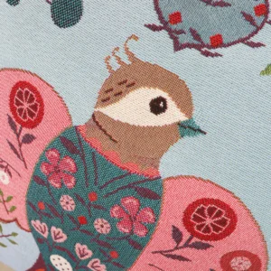 Dvipusė gobeleno pagalvėlė – Miško draugai – Paukštis