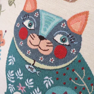 Dvipusė gobeleno pagalvėlė – Miško draugai – Katinas