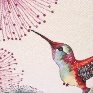 Dvipusė gobeleno pagalvėlė – Kolibrių sodas – Skrydis 1