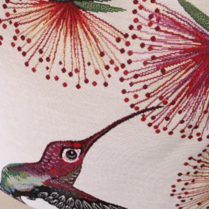 Dvipusė gobeleno pagalvėlė – Kolibrių sodas – Skrydis 2