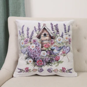 Dvipusė gobeleno pagalvėlė – Provanso romantika