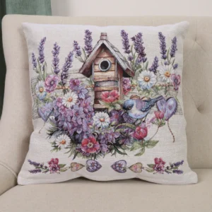 Dvipusė gobeleno pagalvėlė – Provanso romantika