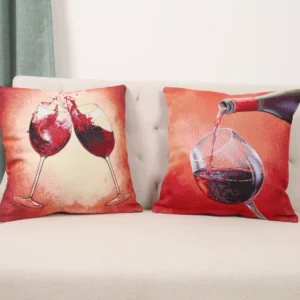 Dvipusė gobeleno pagalvėlė – Taurių duetas