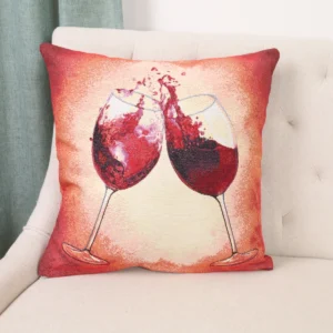 Dvipusė gobeleno pagalvėlė – Taurių duetas