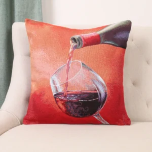 Dvipusė gobeleno pagalvėlė – Bordo vakaras