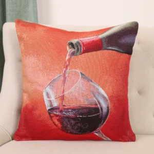 Dvipusė gobeleno pagalvėlė – Bordo vakaras