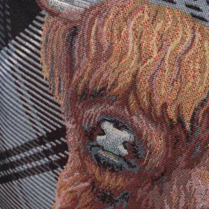 Dvipusė gobeleno pagalvėlė – Aukštikalnių Jautis