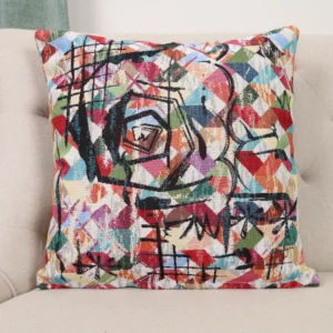Dvipusė gobeleno pagalvėlė – Spalvų ritmas