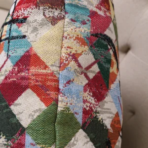 Dvipusė gobeleno pagalvėlė – Spalvų ritmas