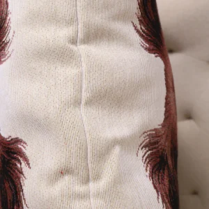 Dvipusė gobeleno pagalvėlė - Rudas borderkolis