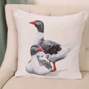Dvipusė gobeleno pagalvėlė – Žąsų duetas