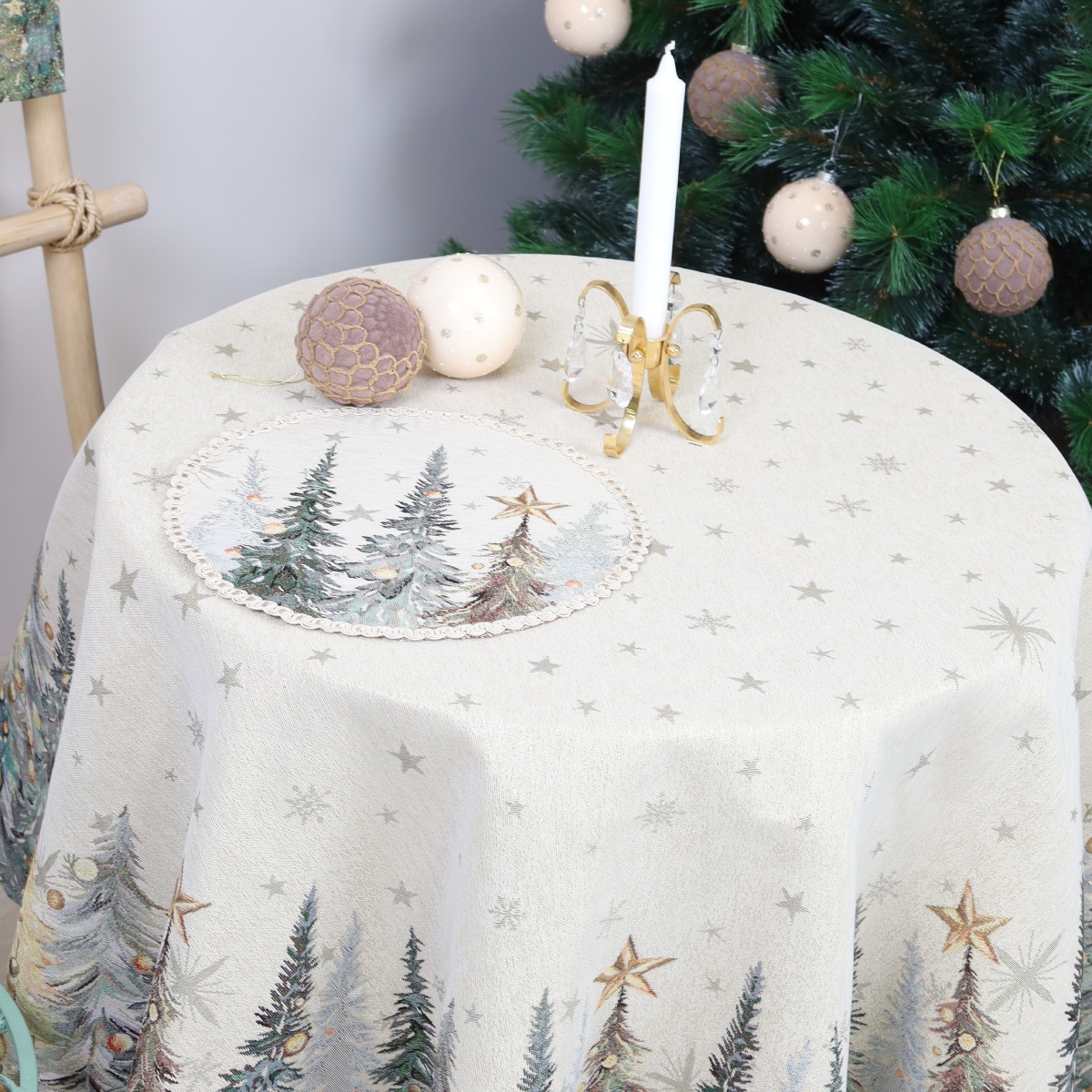 Apvali servetėlė - Kalėdos grįžta namo - Image 4