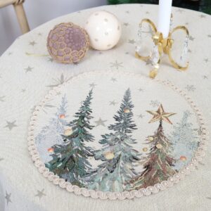 Apvali servetėlė - Kalėdos grįžta namo