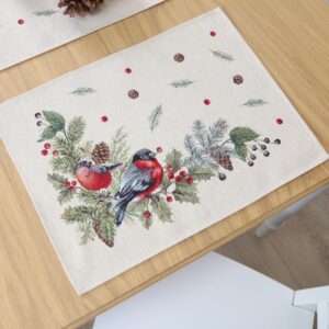 Servetėlės - Sniegenos ir šermukšnis