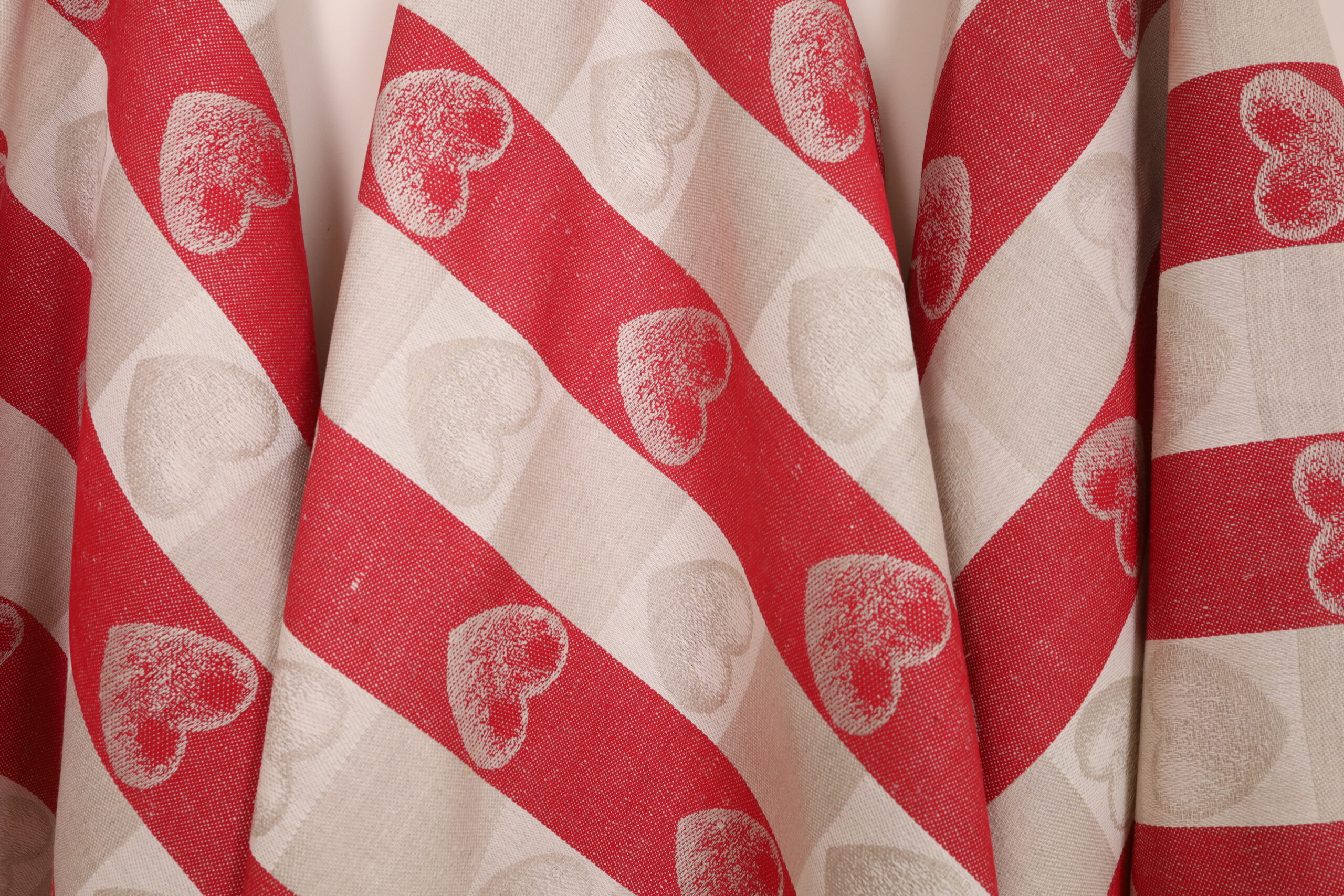 Virtuvinių rankšluosčių komplektas su dėžute - Širdelės