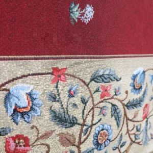 Staltiesė - Baroko gėlės (bordo)