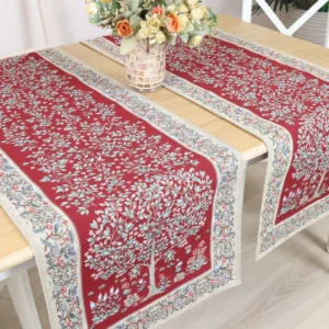 Stalo takelis - Baroko gėlės (bordo)