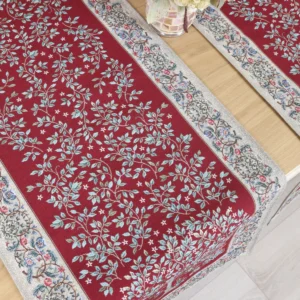 Stalo takelis - Baroko gėlės (bordo)