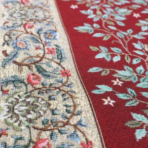 Stalo takelis - Baroko gėlės (bordo)