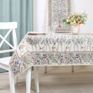 Staltiesė - Baroko gėlės (šviesi)