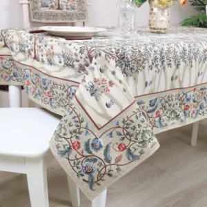 Staltiesė - Baroko gėlės (šviesi)