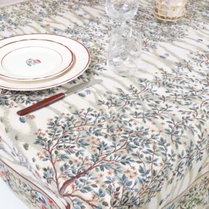 Staltiesė - Baroko gėlės (šviesi)