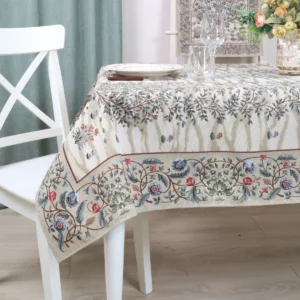 Staltiesė - Baroko gėlės (šviesi)