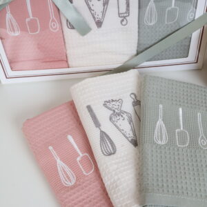 Virtuvinių rankšluosčių komplektas su dėžute - Virtuvė