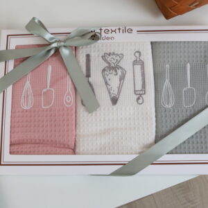 Virtuvinių rankšluosčių komplektas su dėžute - Virtuvė