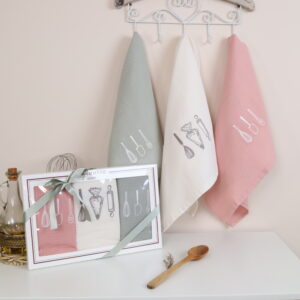 Virtuvinių rankšluosčių komplektas su dėžute - Virtuvė