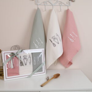 Virtuvinių rankšluosčių komplektas su dėžute - Virtuvė