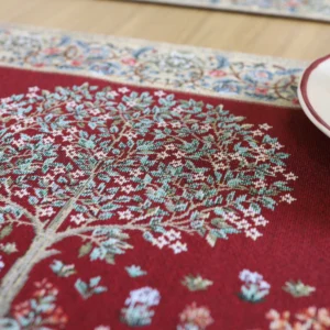 Servetėlės - Baroko gėlės (bordo)