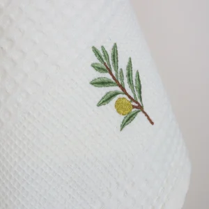 Virtuvinių rankšluosčių komplektas su dėžute - Alyvuogės