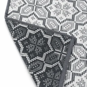 Pilkas lininis rankšluostis - Tautiški ornamentai