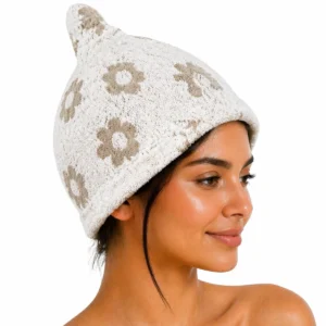 Lininė moteriška pirties kepurė - Raštas 2